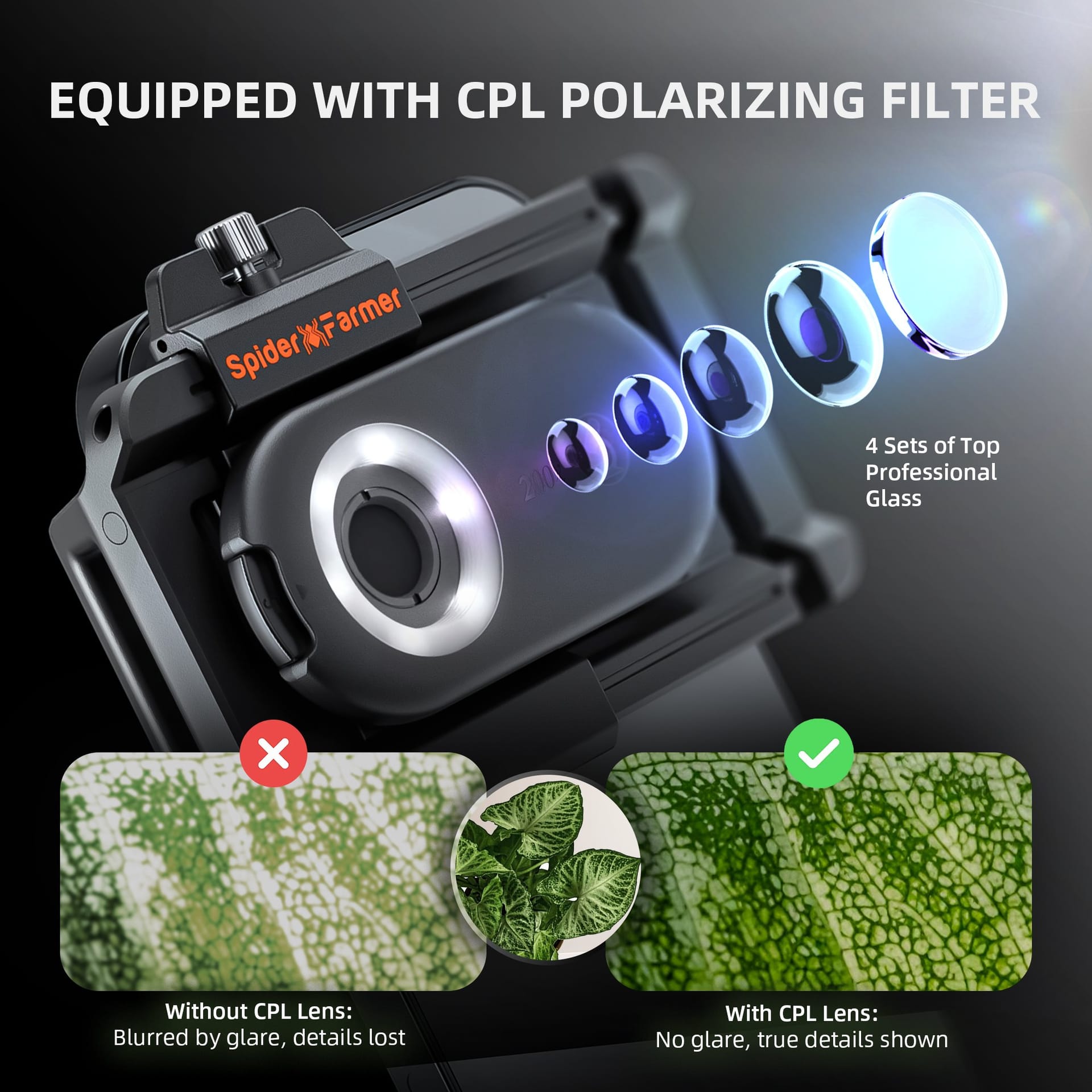 Microscópio Spider Farmer 200X - Perfeito para Inspeção de Tricomas - 2