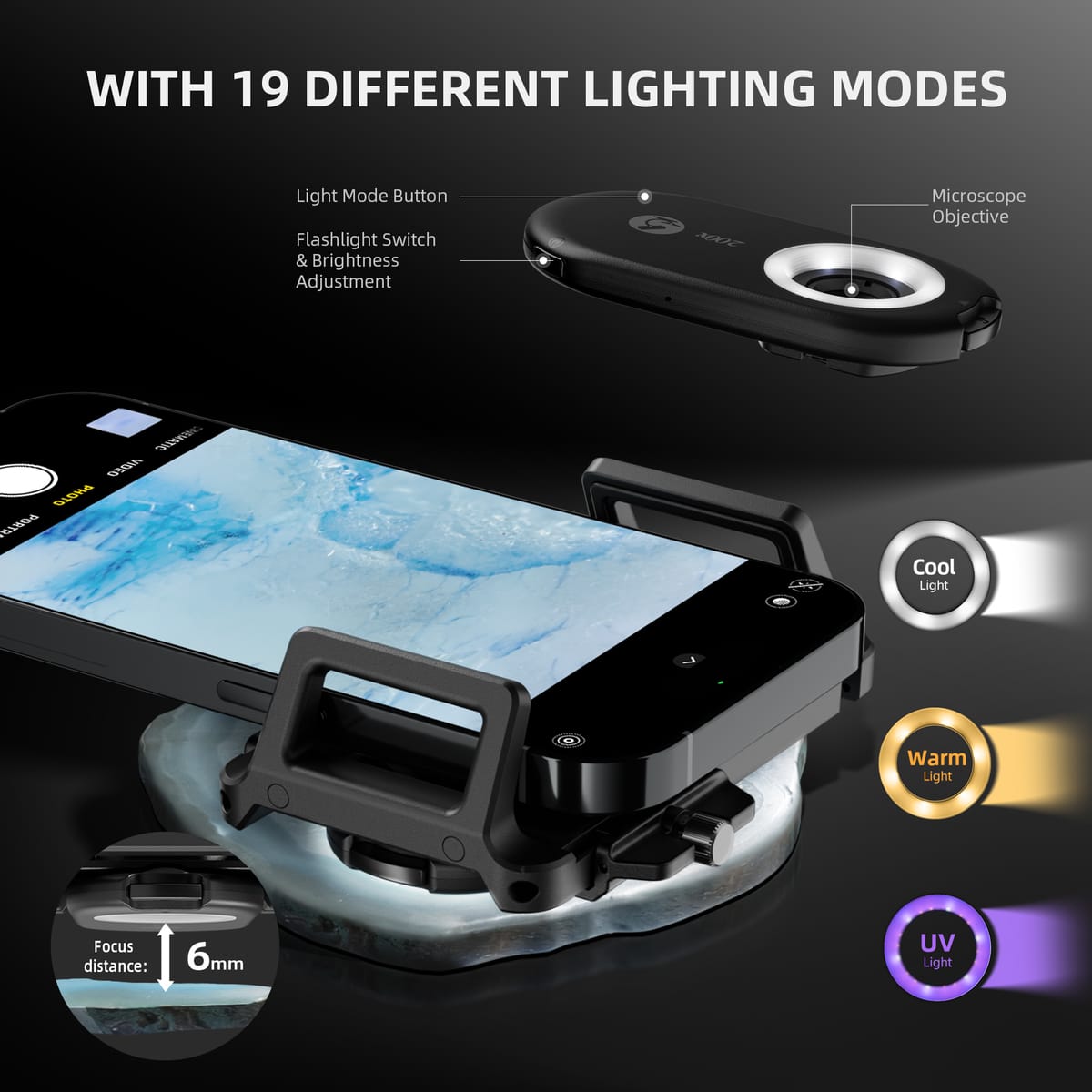 Microscópio Spider Farmer 200X - Perfeito para Inspeção de Tricomas - 3