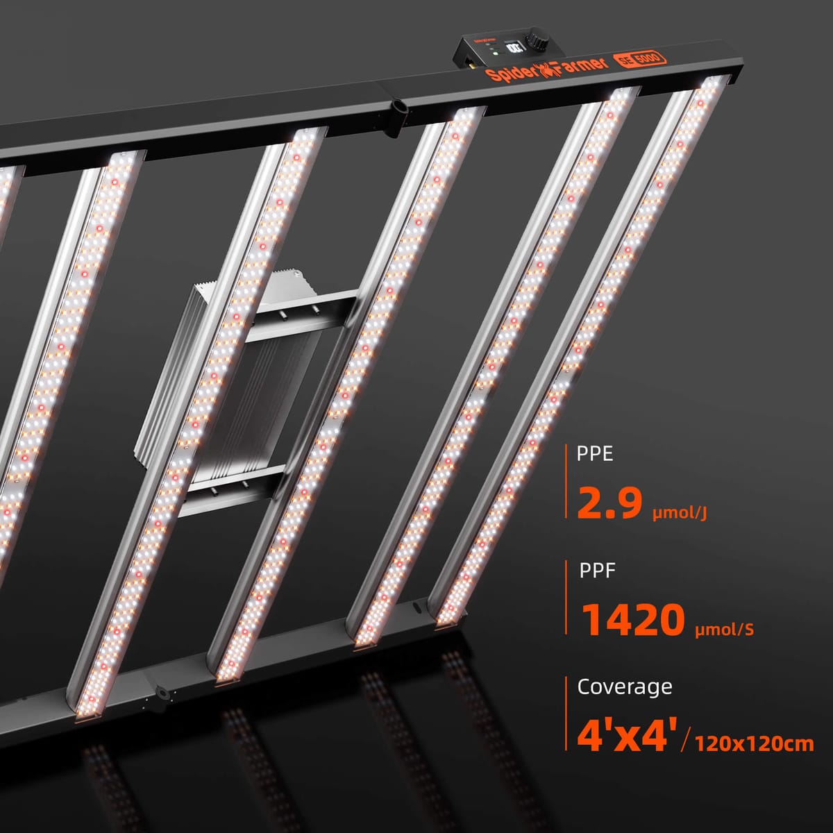 Kit Completo de Tenda de Cultivo Spider Farmer SE5000 EVO 480W - Configuração de Crescimento Ideal - 4
