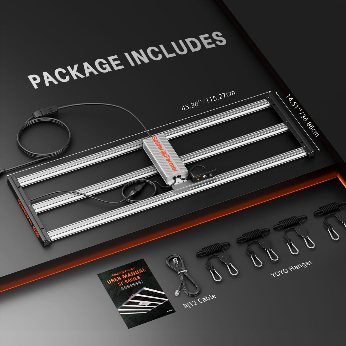 Spider Farmer 70x140x200cm Komplett Grow Tent Kit - Inomhus Växtodling - 5