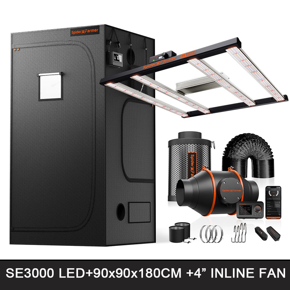 Spider Farmer 90x90x180cm Komplet Sada Pre Stan Na Pestovanie - Optimálne Prostredie Pre Rast