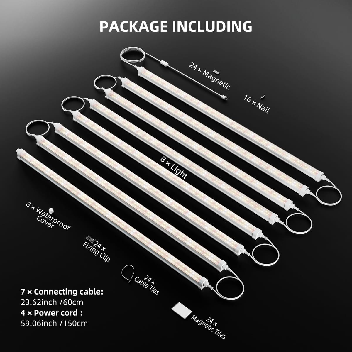 Spider Farmer 200W Benzile cu LED pentru Cultivare - Spectru Complet pentru Plantele Interioare - 7