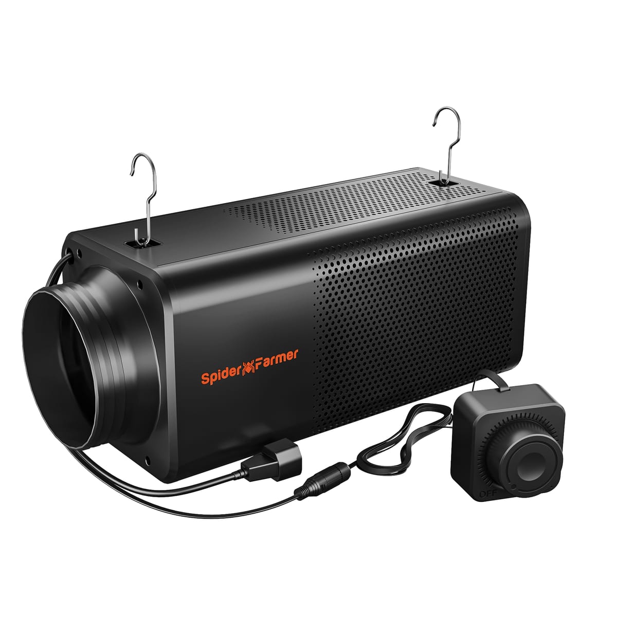 Spider Farmer SF-Fanfilter 62W Ventilator În Linie - Control Eficient al Mirosurilor pentru Corturi de Creștere