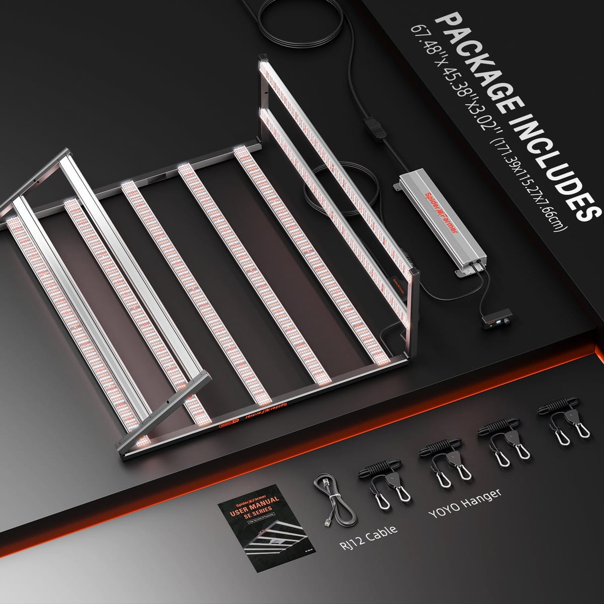 Spider Farmer SE1200W LED Grow Light - Samsung LM301H EVO per Agricoltura Verticale Commerciale - 9