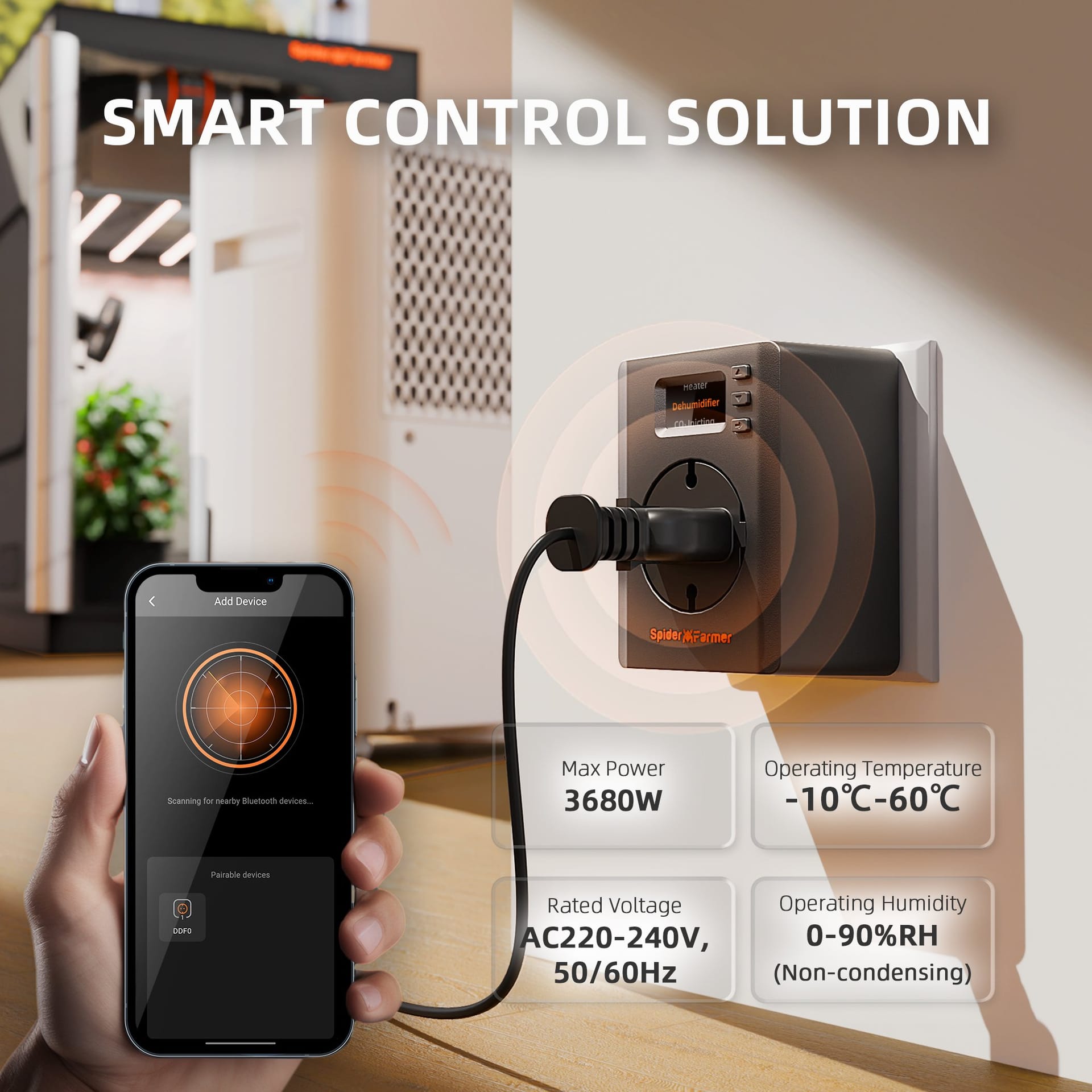 Spider Farmer S-Station+ - Estrado de Plantas de 4 Andares + Luzes de Cultivo de 108W - Controle Inteligente via Wi-Fi e Bluetooth - 8