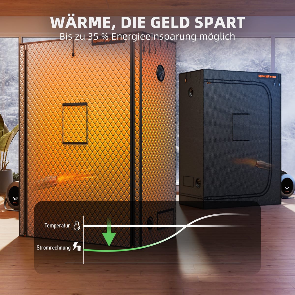 Spider Farmer Izolační kryt pro grow box 70x140 cm – Teplová výstelka pro udržení tepla - 4