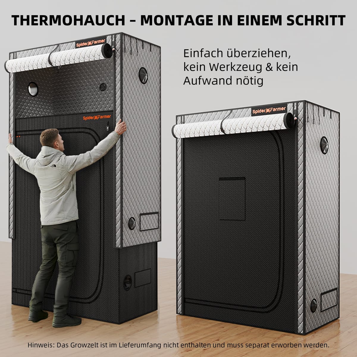 Spider Farmer Izolační kryt pro grow box 70x140 cm – Teplová výstelka pro udržení tepla - 6