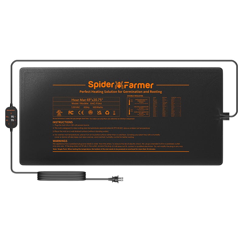 Spider Farmer Seedling Heating Pad 121x52cm with Controller - Optimal Germination