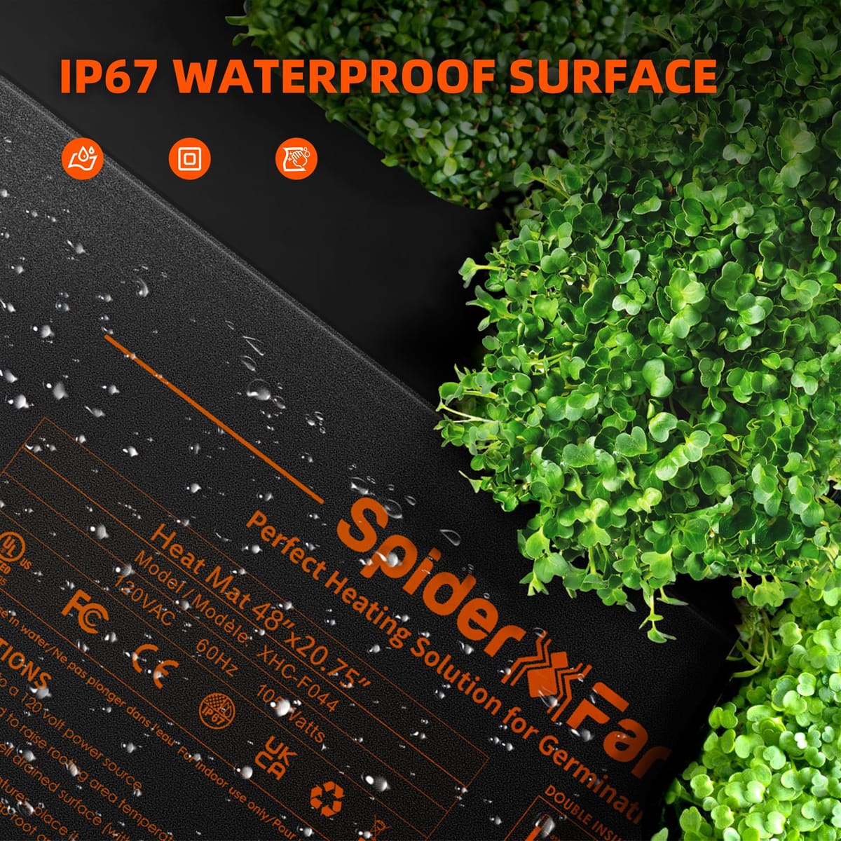 Topný koberec Spider Farmer pro klíčení 121x52 cm – Zrychluje klíčení a růst kořenů u pokojových rostlin - 6