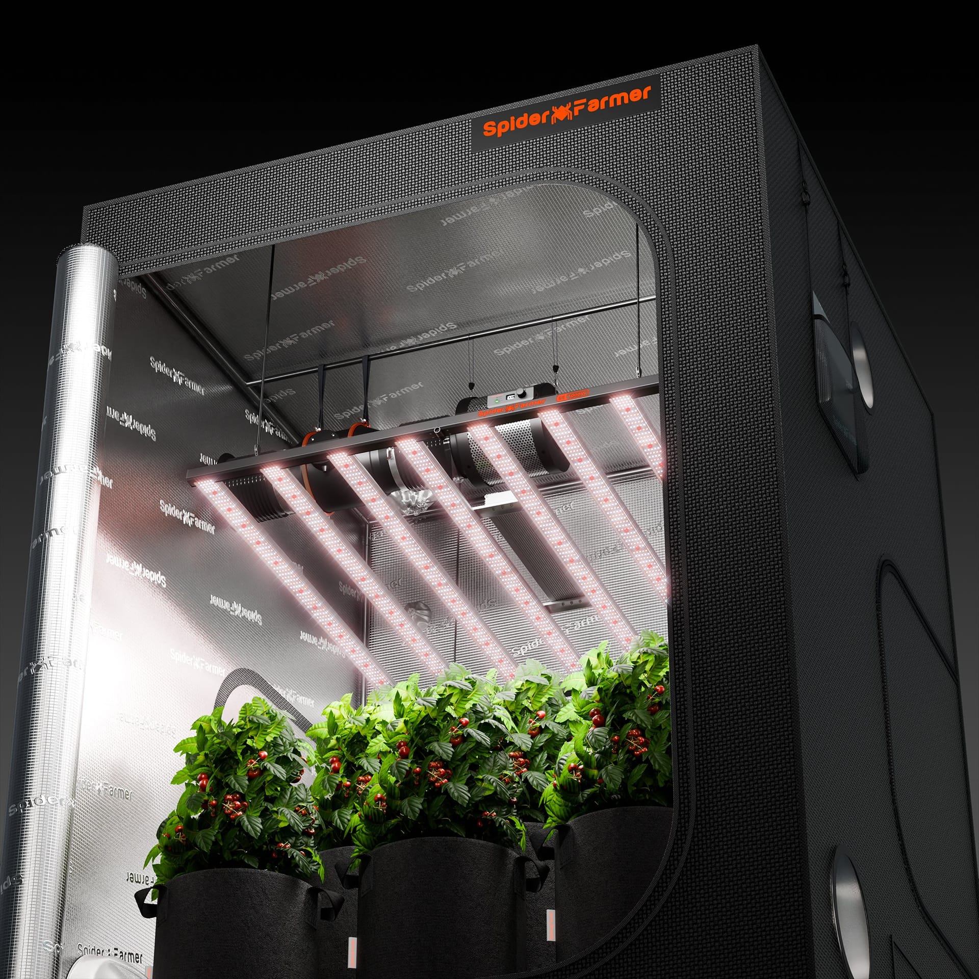 Φωτισμός Spider Farmer SE1000W LED με Samsung LM301H EVO – Έξυπνο WiFi/Bluetooth για Βερτικάλ Φάρμες - 10
