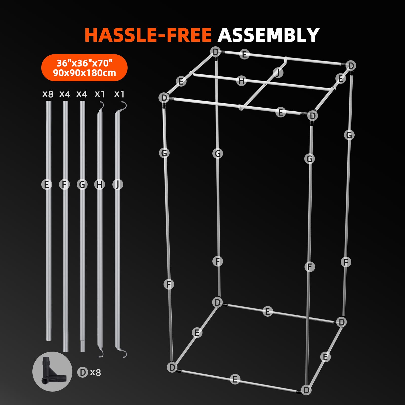 Kit de Tenda de Cultivo Spider Farmer 3x3x6' - Cobertura de Isolamento para Economia de Energia e Crescimento Silencioso e Eficiente - 7