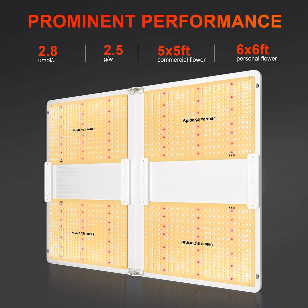 Kit Spider Farmer SF7000 con Lampada LED Samsung 650W - Spettro Completo per Spazio 150x150x200 cm - 2