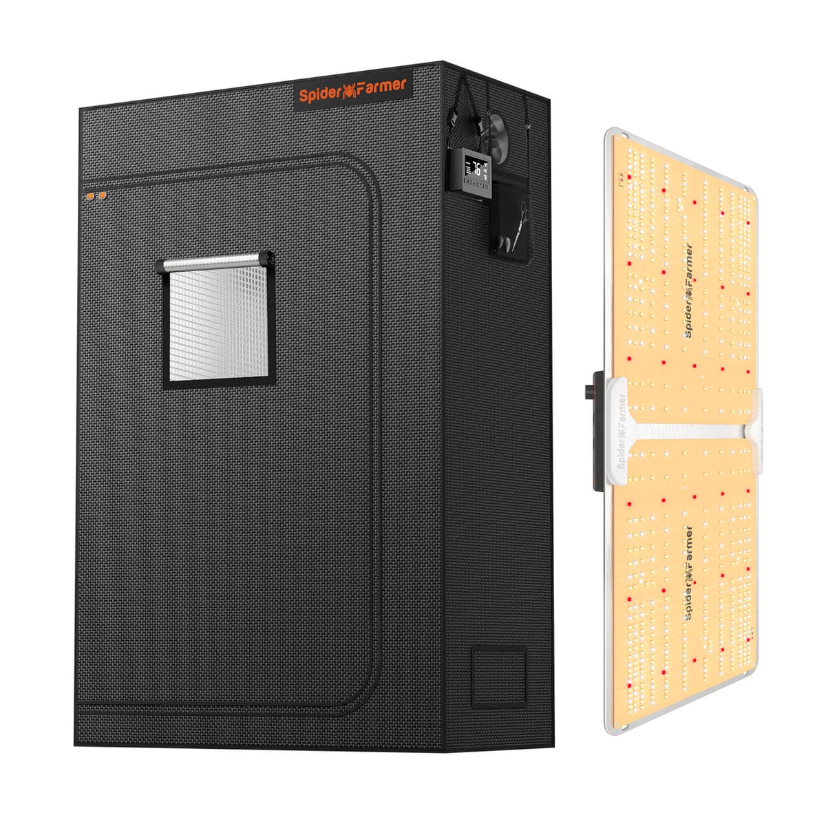 Zestaw Startowy Spider Farmer SF2000 200W LED Samsung LM301H EVO + Namiot 120x60x150cm – Pełnowymiarowe Oświetlenie na Wszystkie Etapy Rozwój