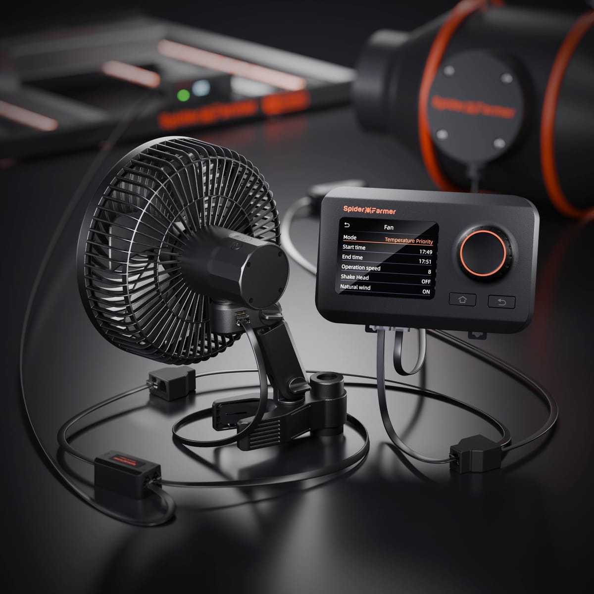 Kit Spider Farmer Ventilador de Prenda 6” + Controlador Climático GGS – Controle Inteligente WiFi/Bluetooth & Monitoramento de VPD - 3