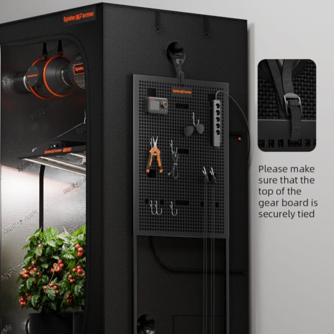 Quadro Genius Gear da Spider Farmer – Organizador de Parede para Controladores de Estufa - 2