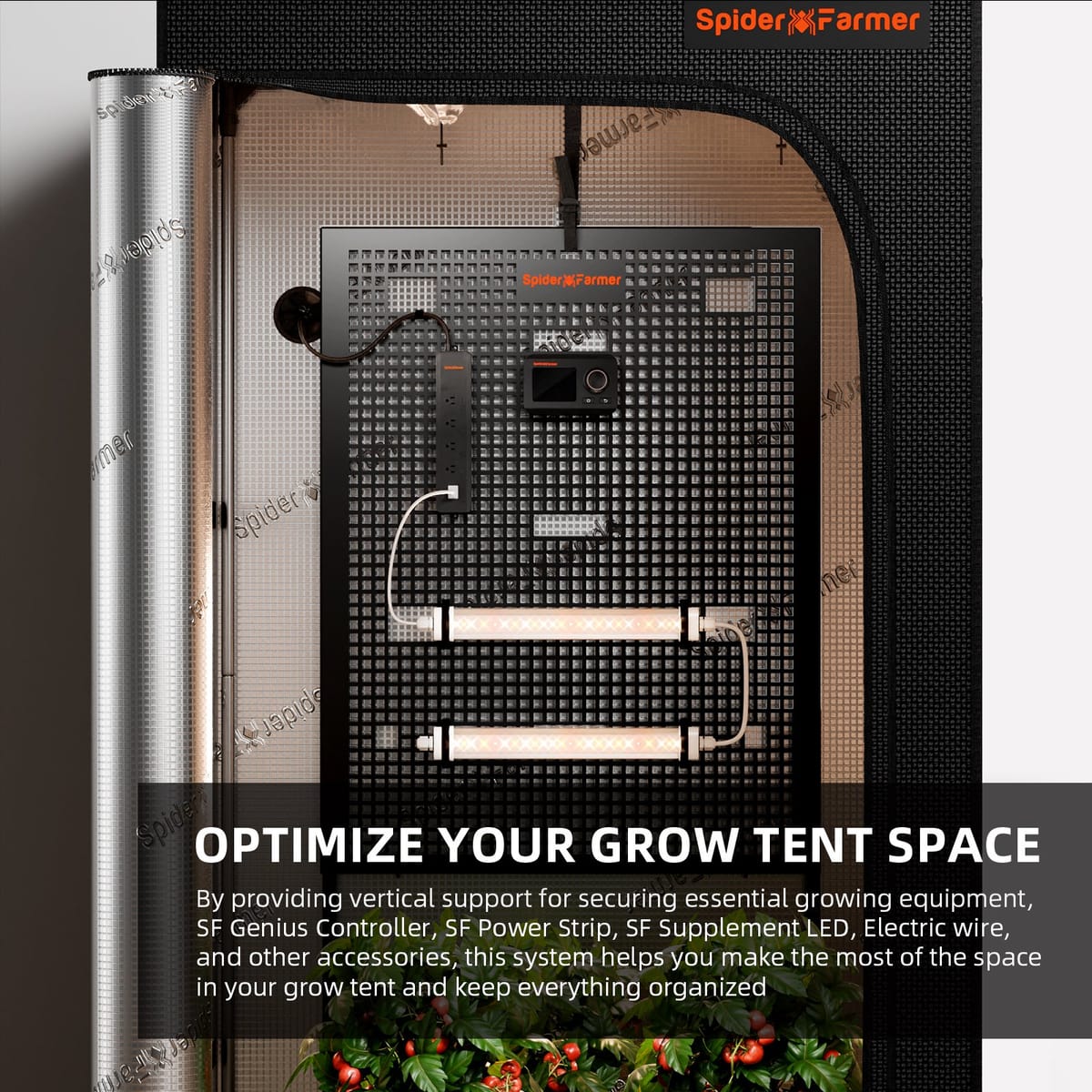 Spider Farmer Genius Gear Board – Стенна организация за контролери в култиватори - 8