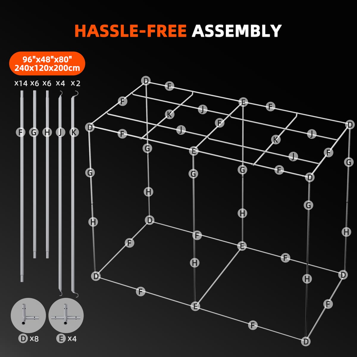 Spider Farmer Grow Box 240x120x200 cm - Premium izbová rastlinná miestnosť - 9