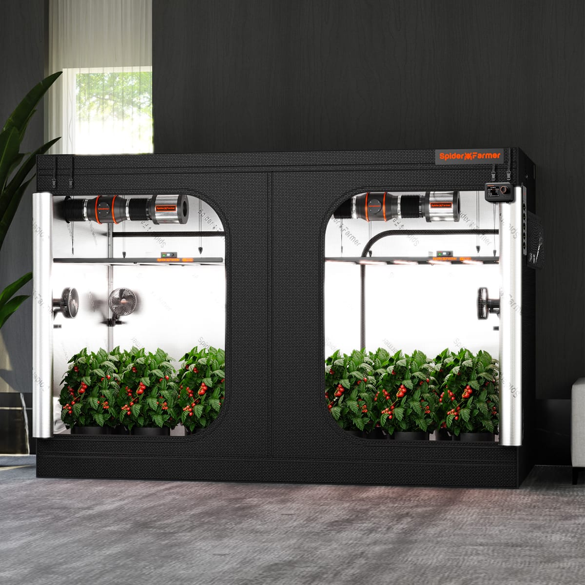 Spider Farmer Grow Box 240x120x200 cm - Premium izbová rastlinná miestnosť - 10