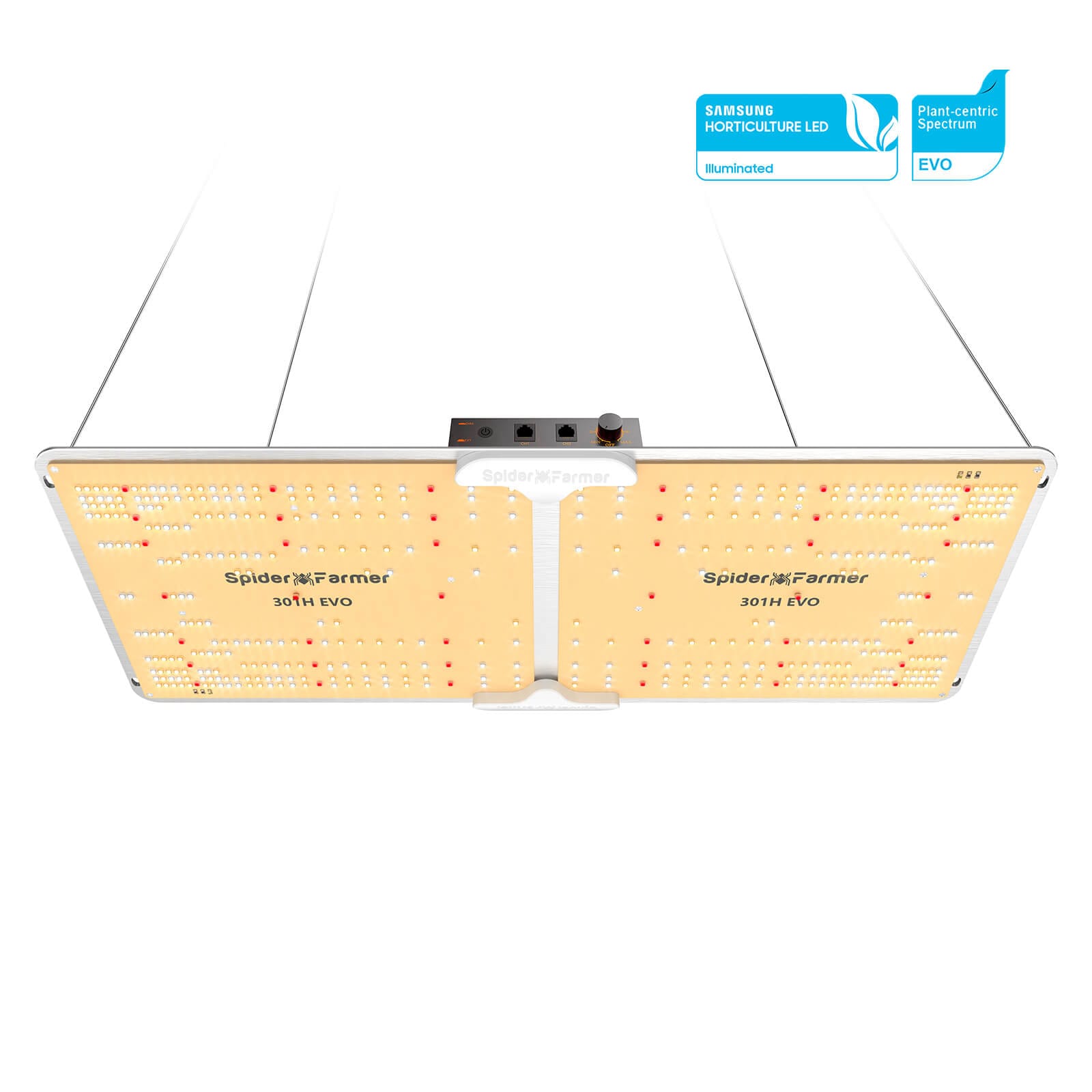 Spider Farmer SF2000 Samsung LM301H EVO 200W LED Grow Light - Full Spectrum for 3 Plants
