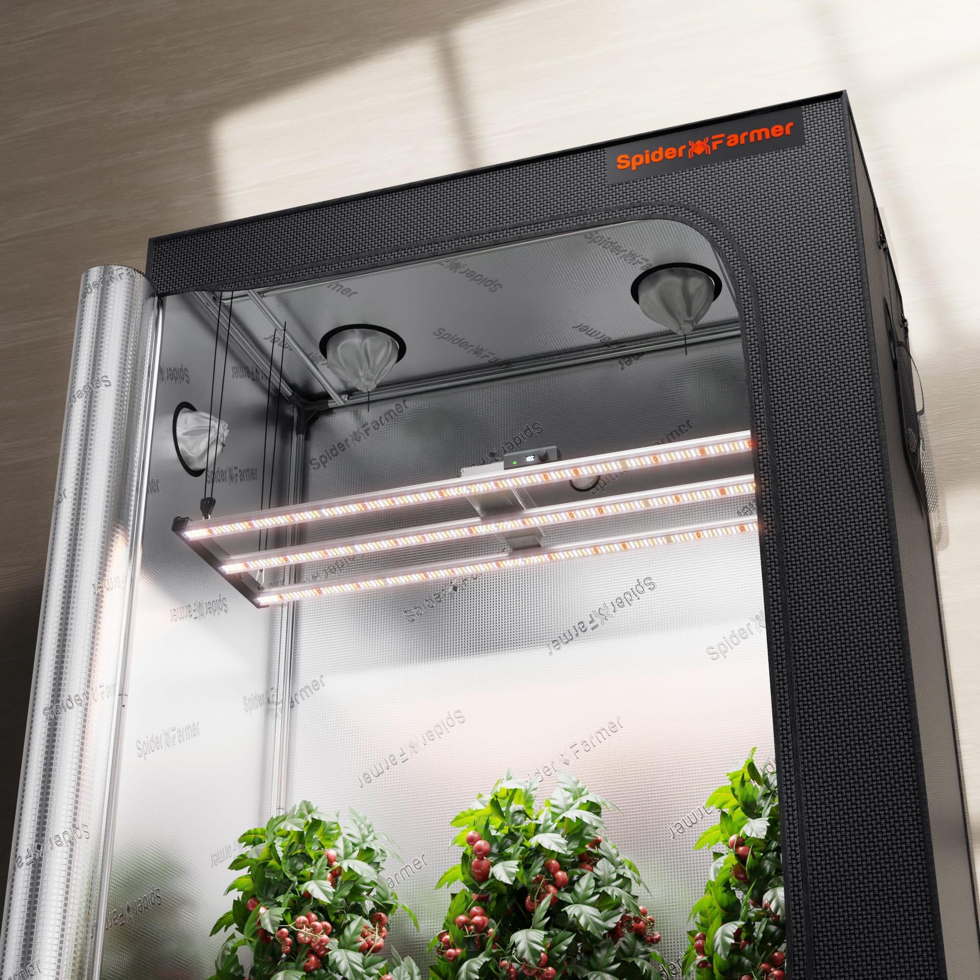 Spider Farmer G4500 – 320W пълноспектрален LED лампа за отглеждане с диоди Bridgelux за ефективно вътрешно земеделие