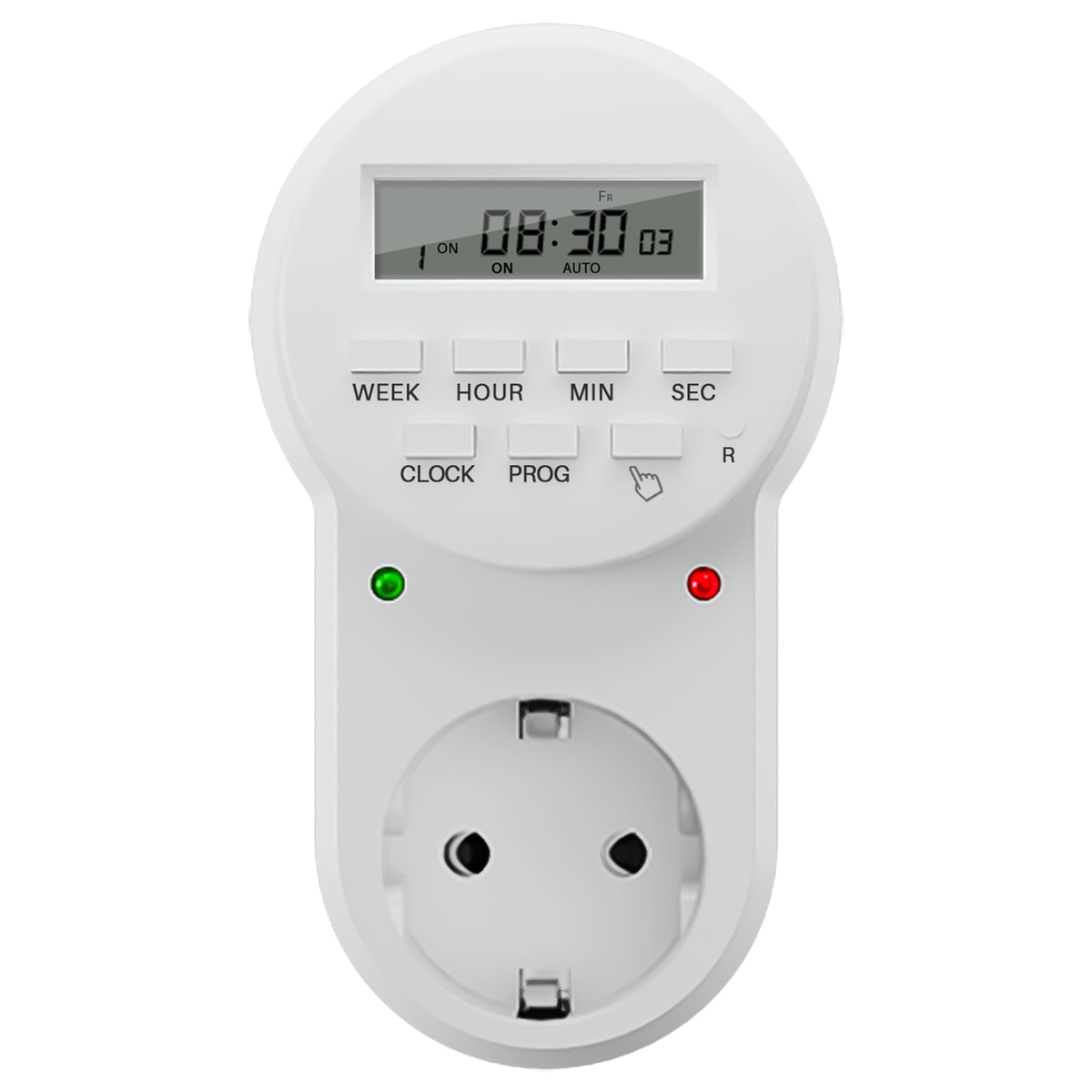 Spider Farmer® Digital Programmable Timer Outlet Switch for Indoor Grow Appliances | Energy Saving | 24H/7D Electrical Socket with Countdown Mode