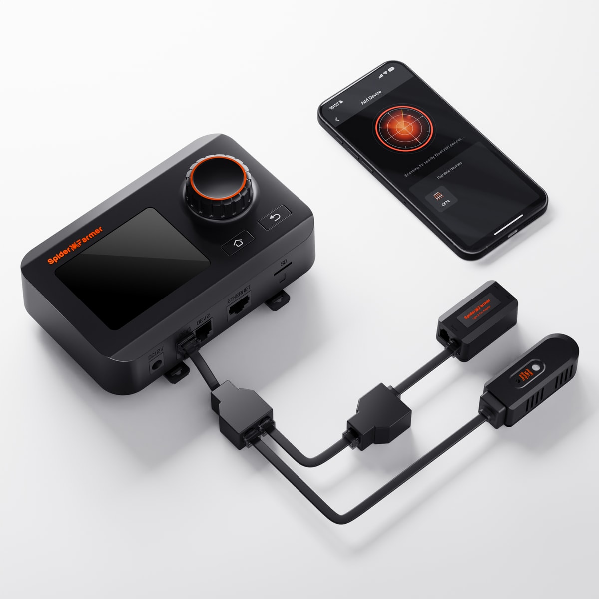 GGS Klimaregler-Set – Temperatur-, Luftfeuchtigkeits- und VPD-Überwachung, Zeitsteuerung, Verlaufsdaten, Bluetooth & WLAN für eine optimierte Klimasteuerung