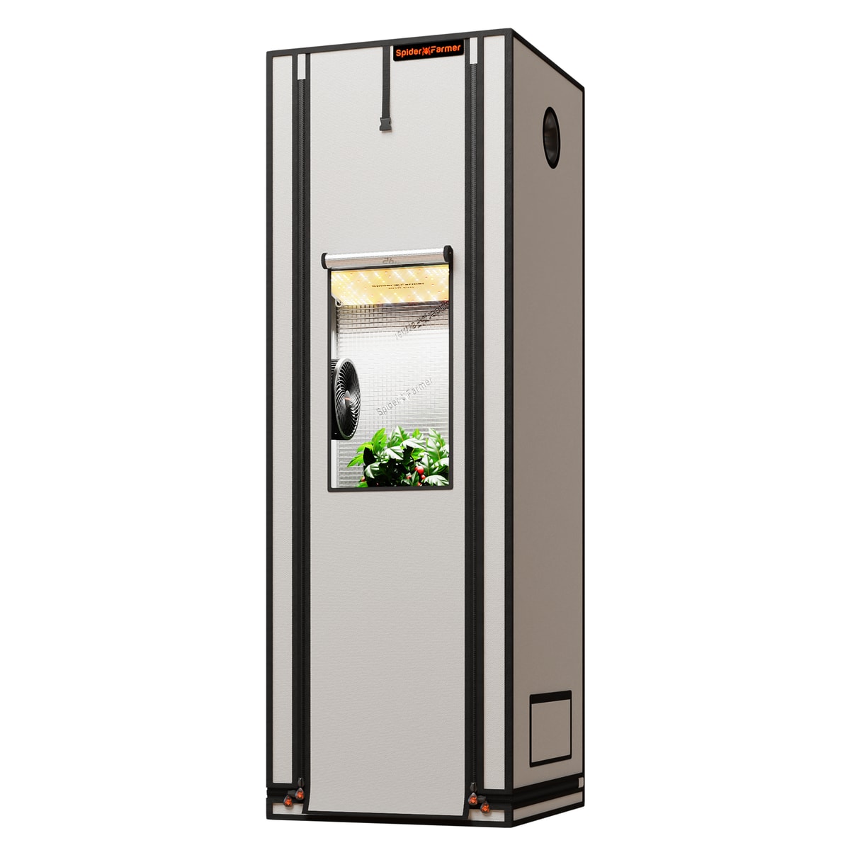 Spider Farmer 60x60x180cm Pro Indoor Grow Tent Growzelt 2000D High Reflective Plants Grow Box