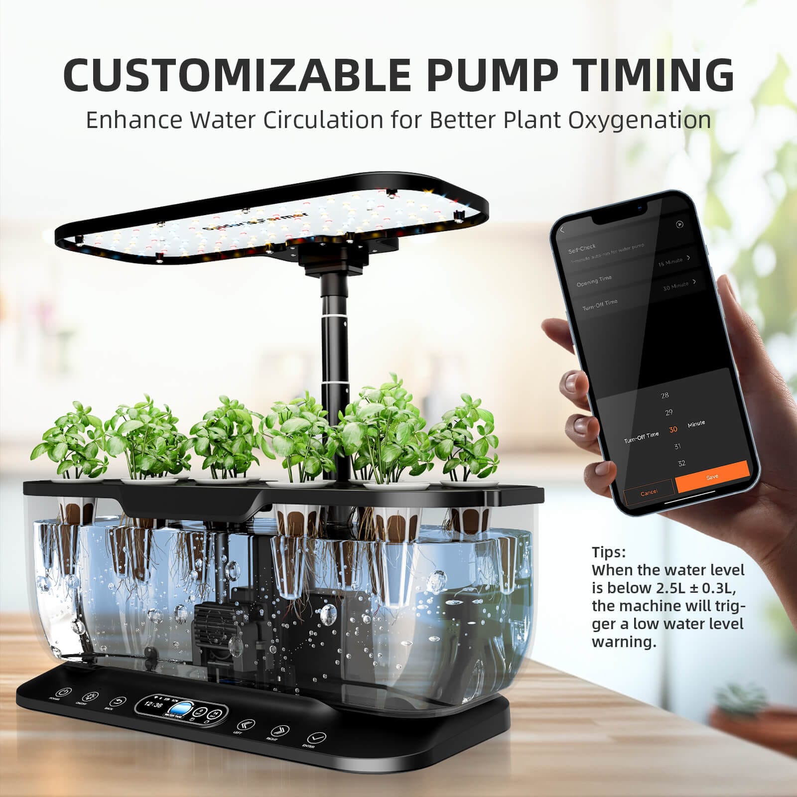 Spider Farmer SmartG12 Hydroponisch Systeem Kit - WiFi Gecontroleerde Binnen Tuin - 4