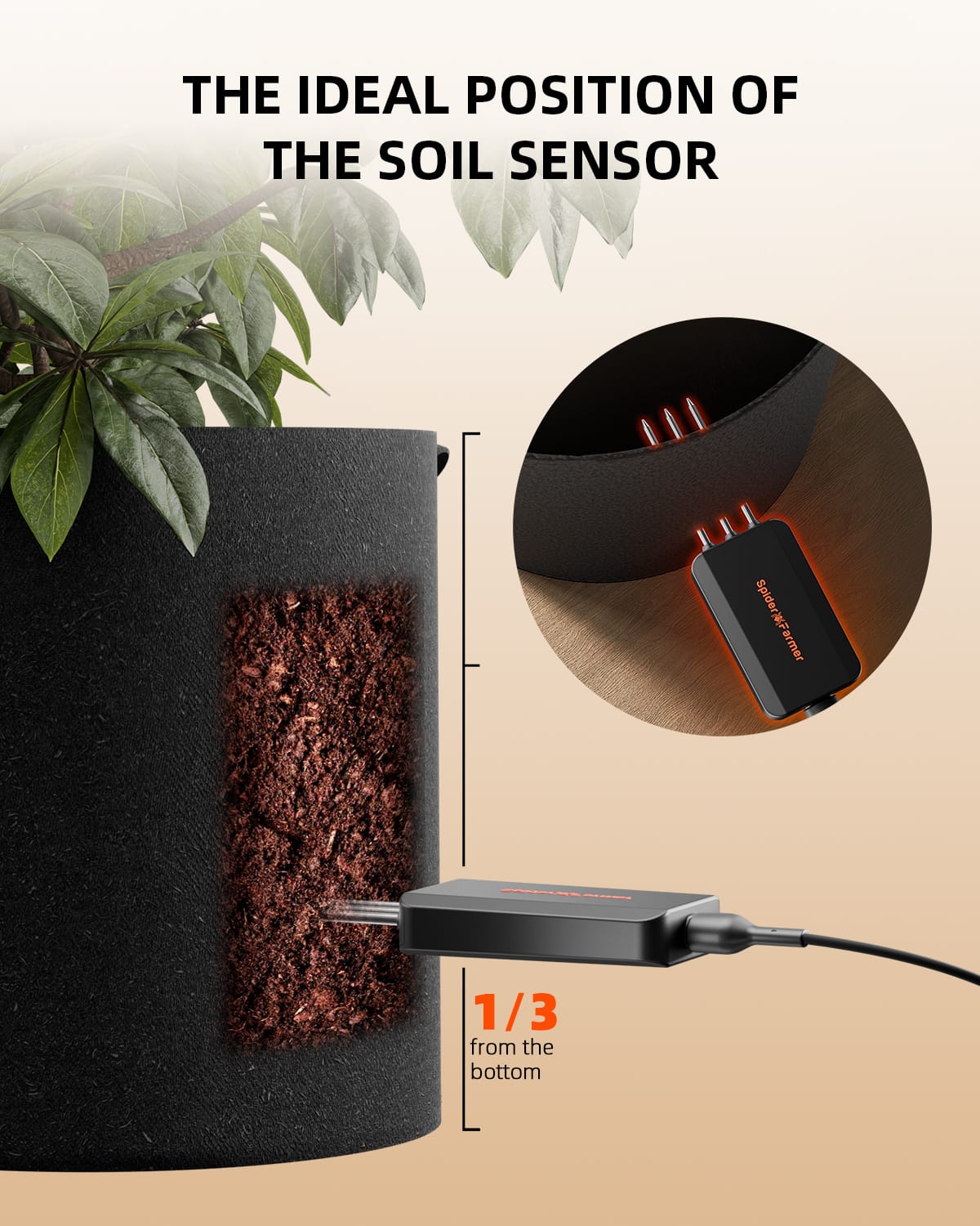 Sensor de Solo Pro GGS Smart 3 em 1 Spider Farmer - Otimize Sua Irrigação - 6
