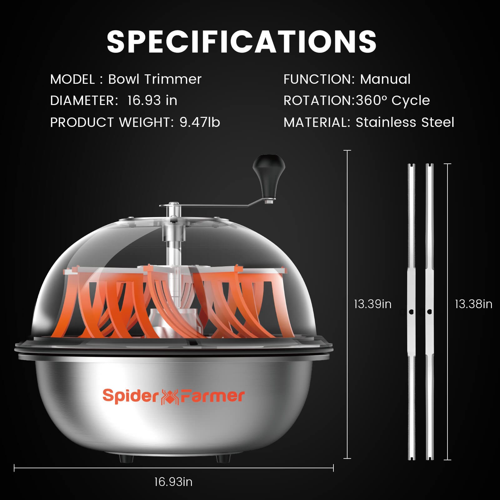 Σετ Εξυγίανσης Spider Farmer – Τριμπαλόνι Καλαμποκιού 16" + Σετ Εργαλείων 9-σε-1 - 2