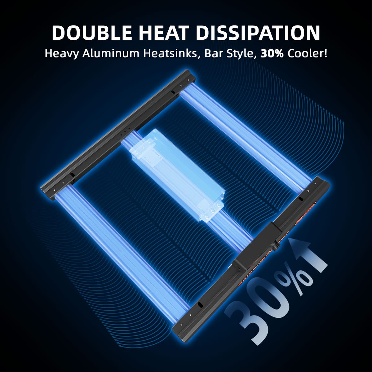 Spider Farmer G3000 300W Full Spectrum LED Grow Light - Komplet s rastierňou 90x90x180 cm - 7